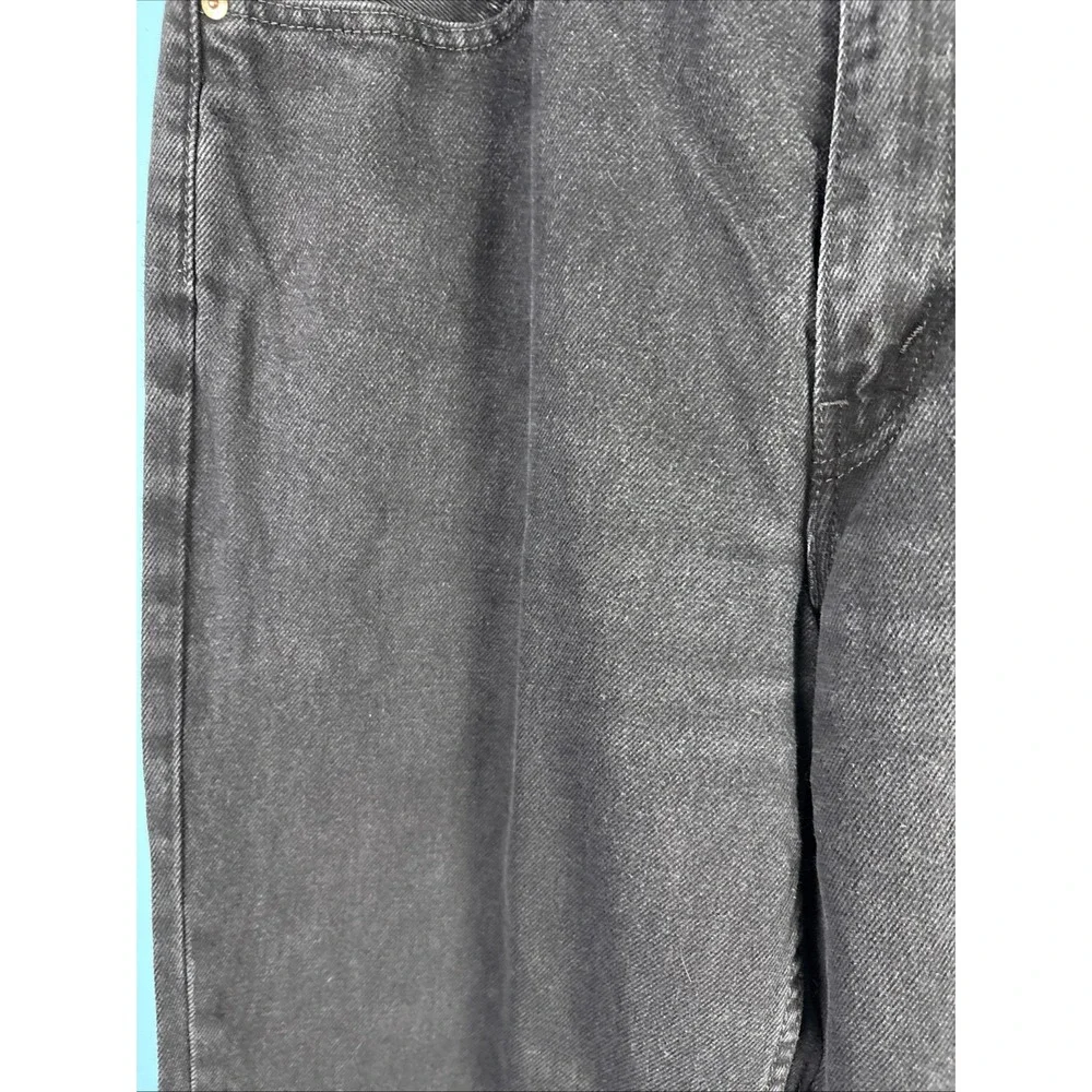 Levi's 560 Loose Fit Tapered Black Wash Denim Jeans USA Made 36x36